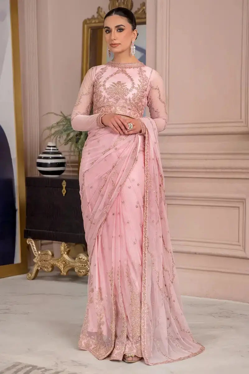 Zarif | Afreen Formals | ZA 06 FRENCH ROSE - Pakistani Designer Dress - by Zarif | Type: Formal - 100% Original at Saira Sultan