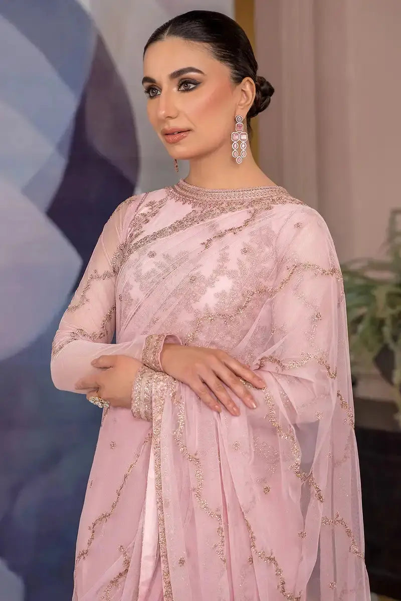 Zarif | Afreen Formals | ZA 06 FRENCH ROSE - Pakistani Designer Dress - by Zarif | Type: Formal - 100% Original at Saira Sultan