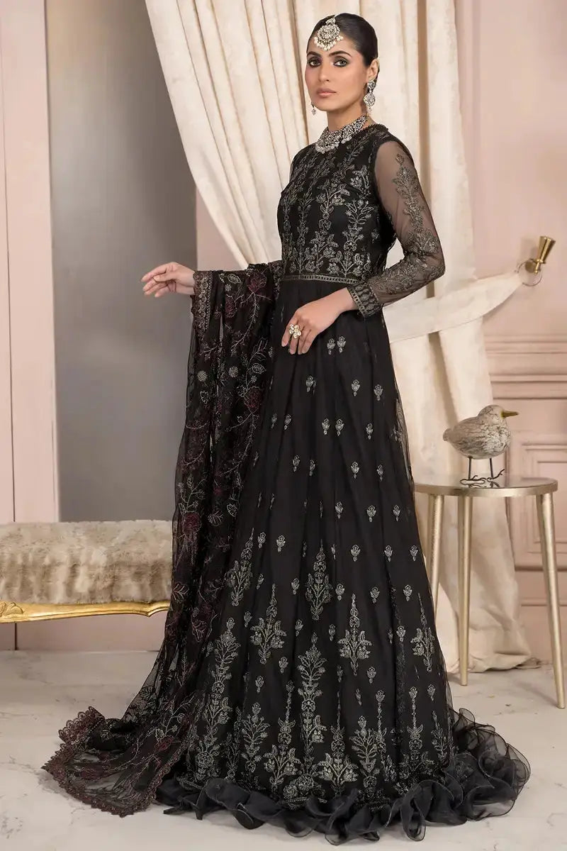 Zarif | Afreen Formals | ZA 03 BLACK AFFAIR - Pakistani Designer Dress - by Zarif | Type: Formal - 100% Original at Saira Sultan