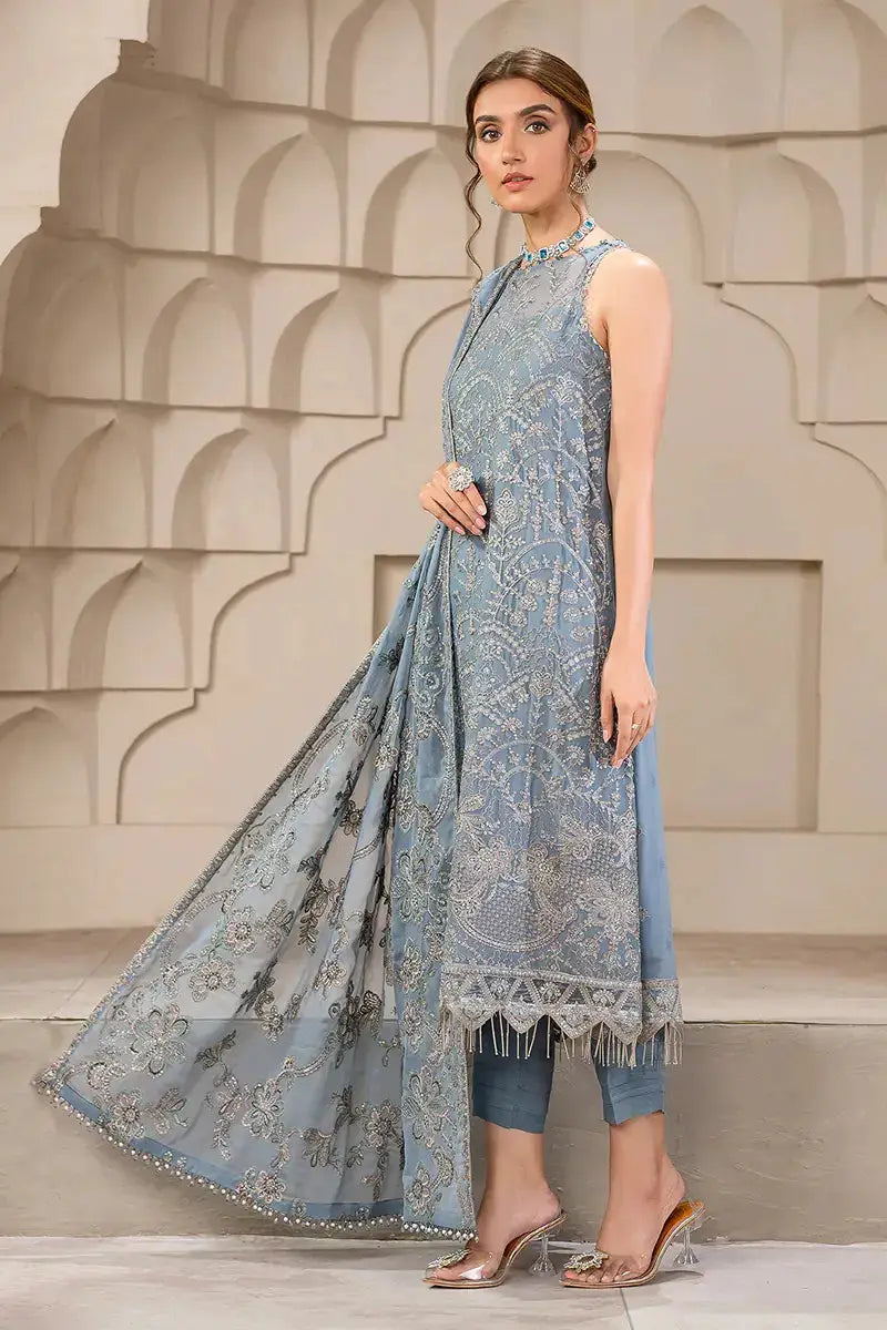 Zarif | Falak Formals | ZF 05 BLUE BELL - Pakistani Designer Dress - by Zarif | Type: Formal - 100% Original at Saira Sultan