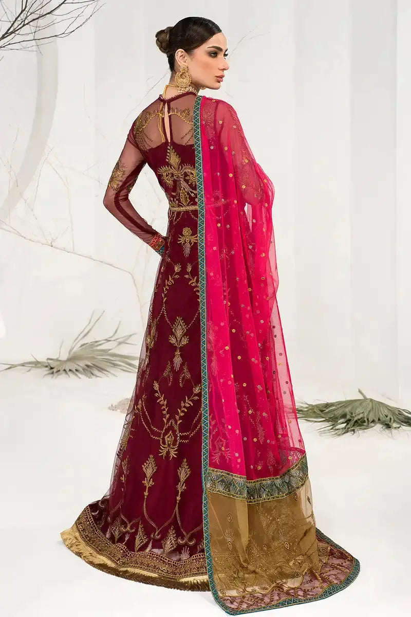 Zarif | LA CELESTE LUXURY Formals | ZLC 04 BURNT ROSE - Pakistani Designer Dress - by Zarif | Type: Formal - 100% Original at Saira Sultan
