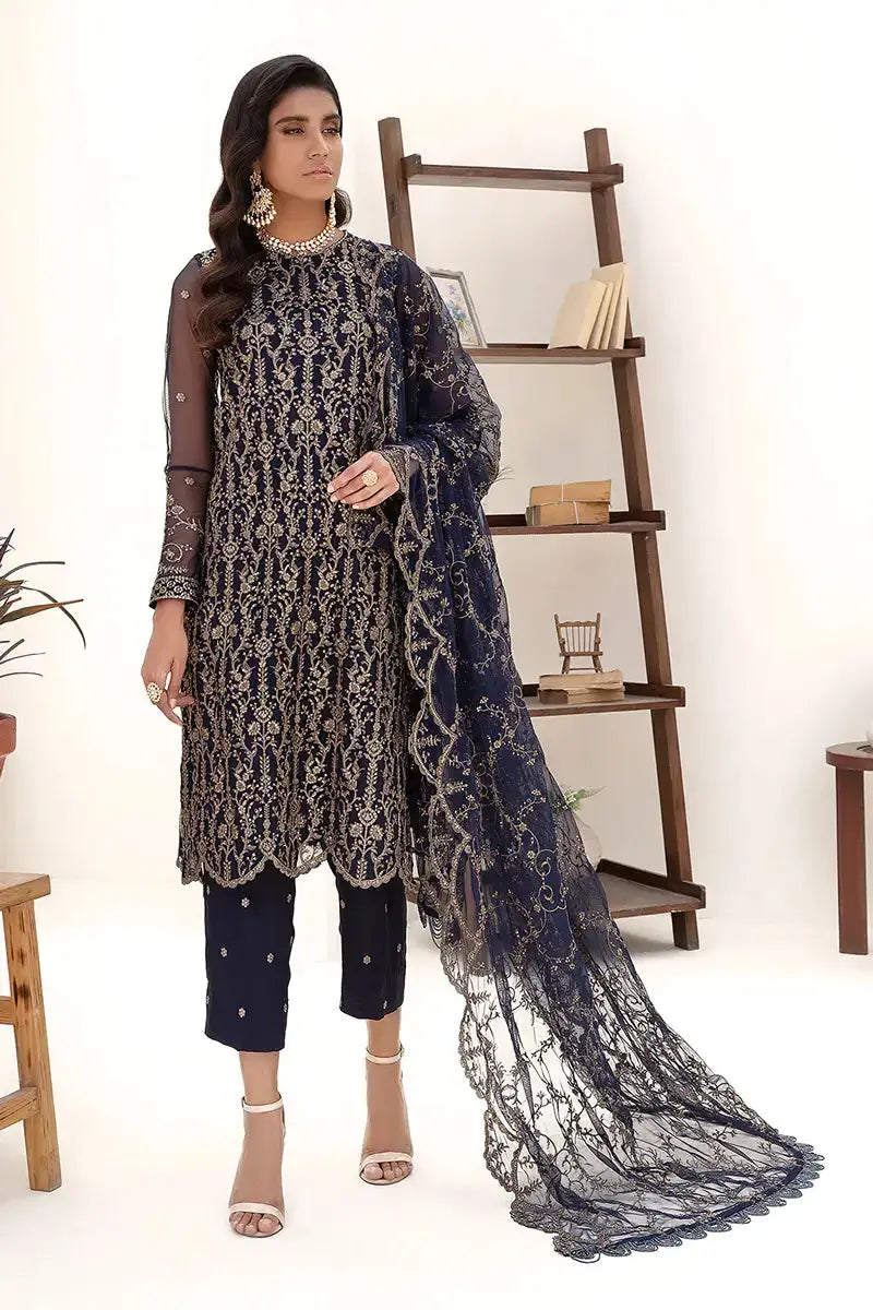Zarif | Nazneen Formals | ZN 09 DEEP PINE - Pakistani Designer Dress - by Zarif | Type: Formal - 100% Original at Saira Sultan