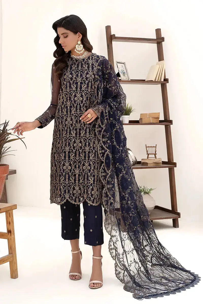 Zarif | Nazneen Formals | ZN 09 DEEP PINE - Pakistani Designer Dress - by Zarif | Type: Formal - 100% Original at Saira Sultan