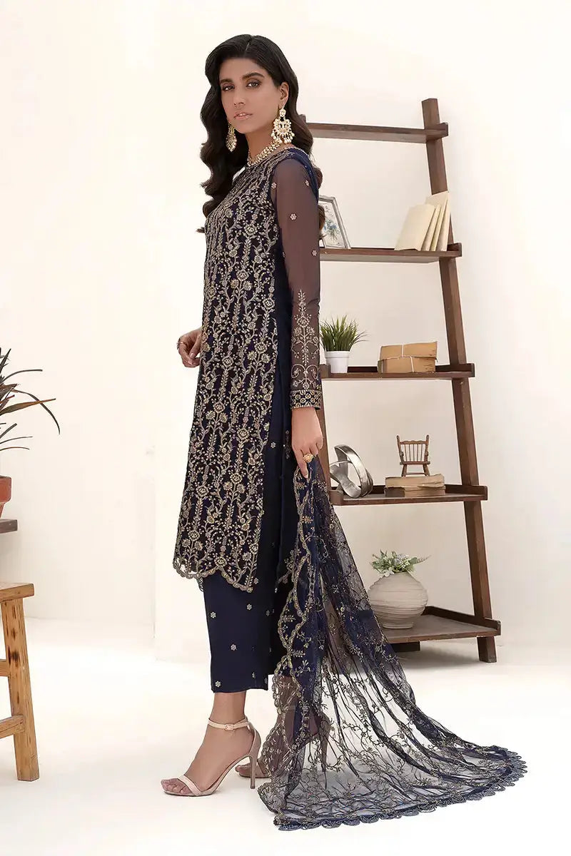 Zarif | Nazneen Formals | ZN 09 DEEP PINE - Pakistani Designer Dress - by Zarif | Type: Formal - 100% Original at Saira Sultan