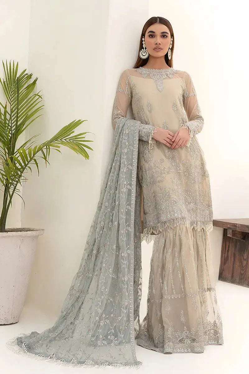 Zarif | Nazneen Formals | ZN 04 MOON LIGHT - Pakistani Designer Dress - by Zarif | Type: Formal - 100% Original at Saira Sultan