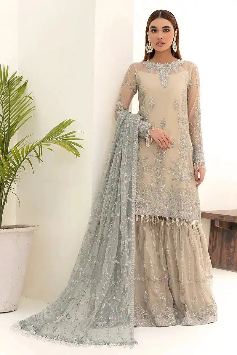Zarif | Nazneen Formals | ZN 04 MOON LIGHT - Pakistani Designer Dress - by Zarif | Type: Formal - 100% Original at Saira Sultan