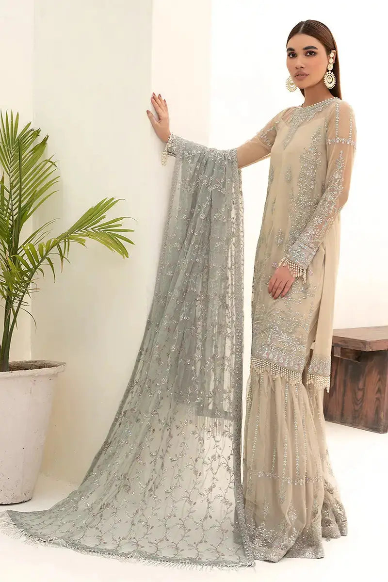 Zarif | Nazneen Formals | ZN 04 MOON LIGHT - Pakistani Designer Dress - by Zarif | Type: Formal - 100% Original at Saira Sultan