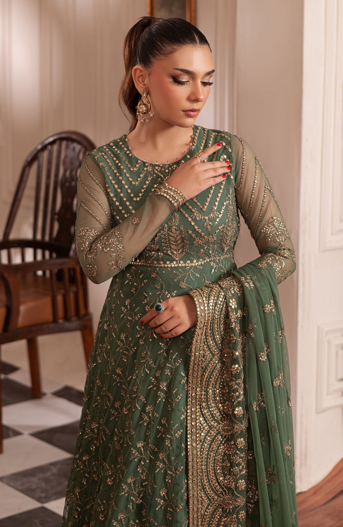 Zarif | Inayat Wedding Formals | ZRI 04 SHABAB - Pakistani Designer Dress - by zarif | Type: Ladies Clothes - 100% Original at Saira Sultan