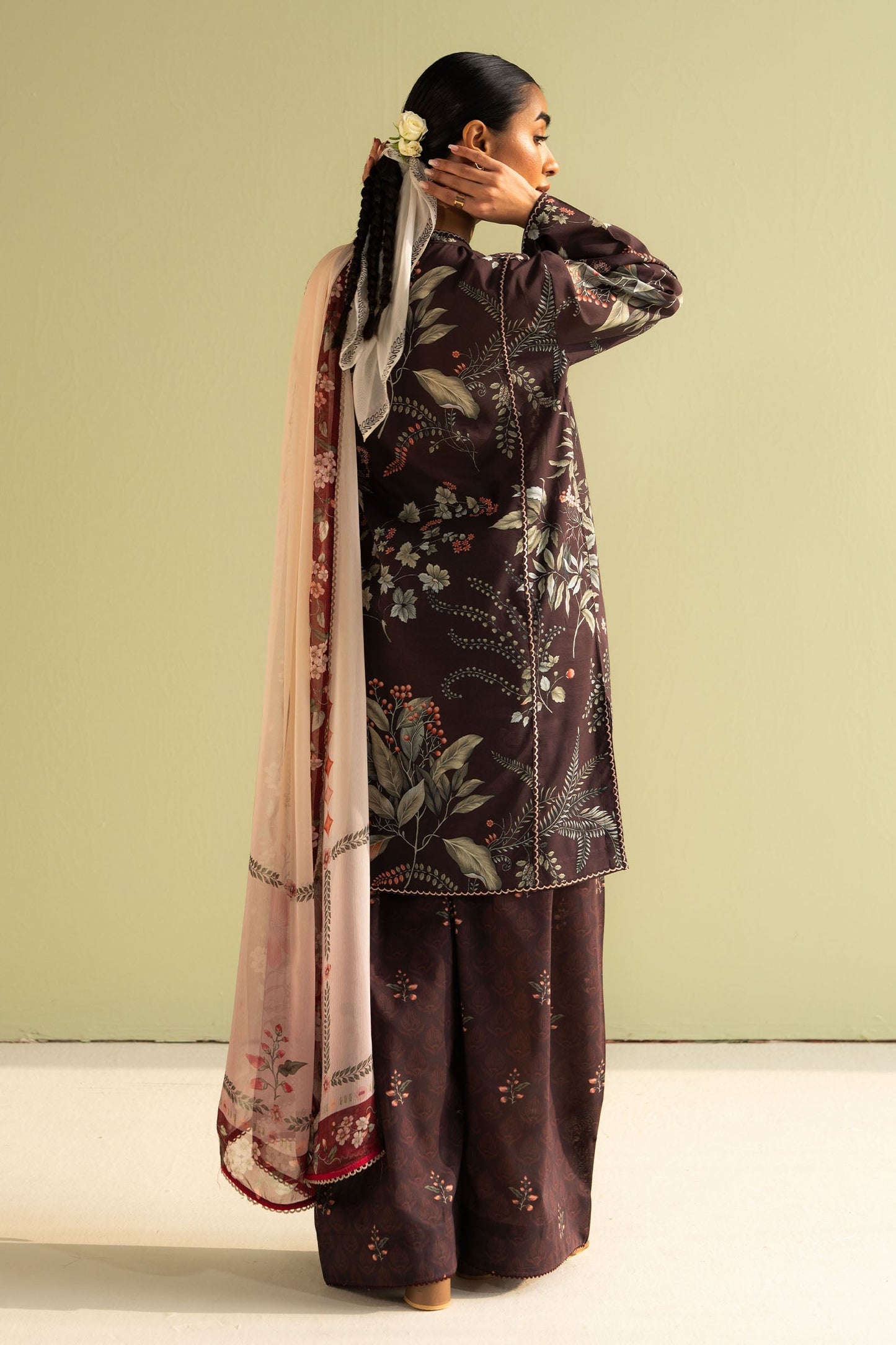 Zara Shahjahan | Coco Prints 25 | Zoe-7B S Dark Maroon Lawn