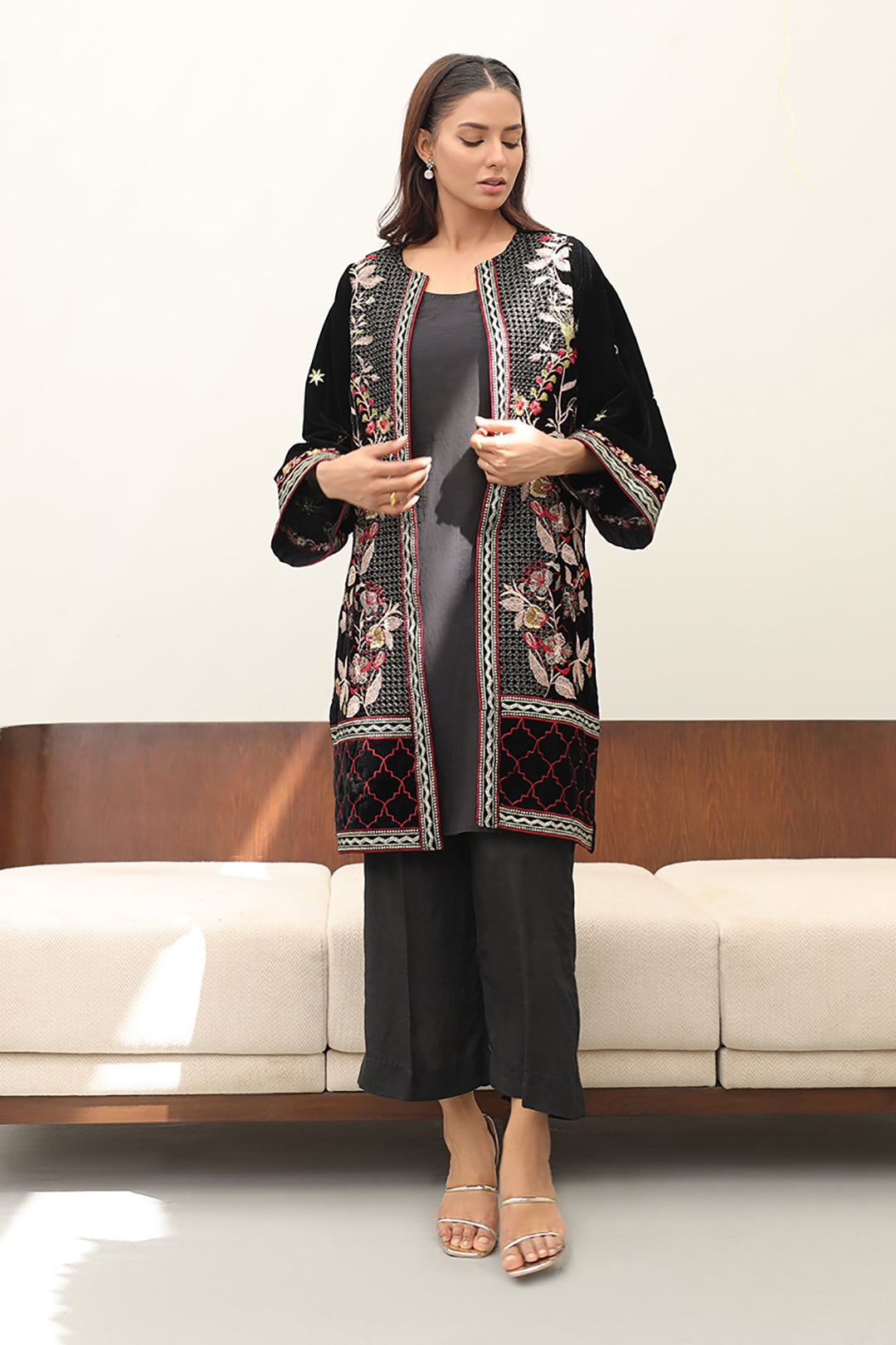 Zellbury | Winter Pret | Embroidered Kurta Trouser - 3273