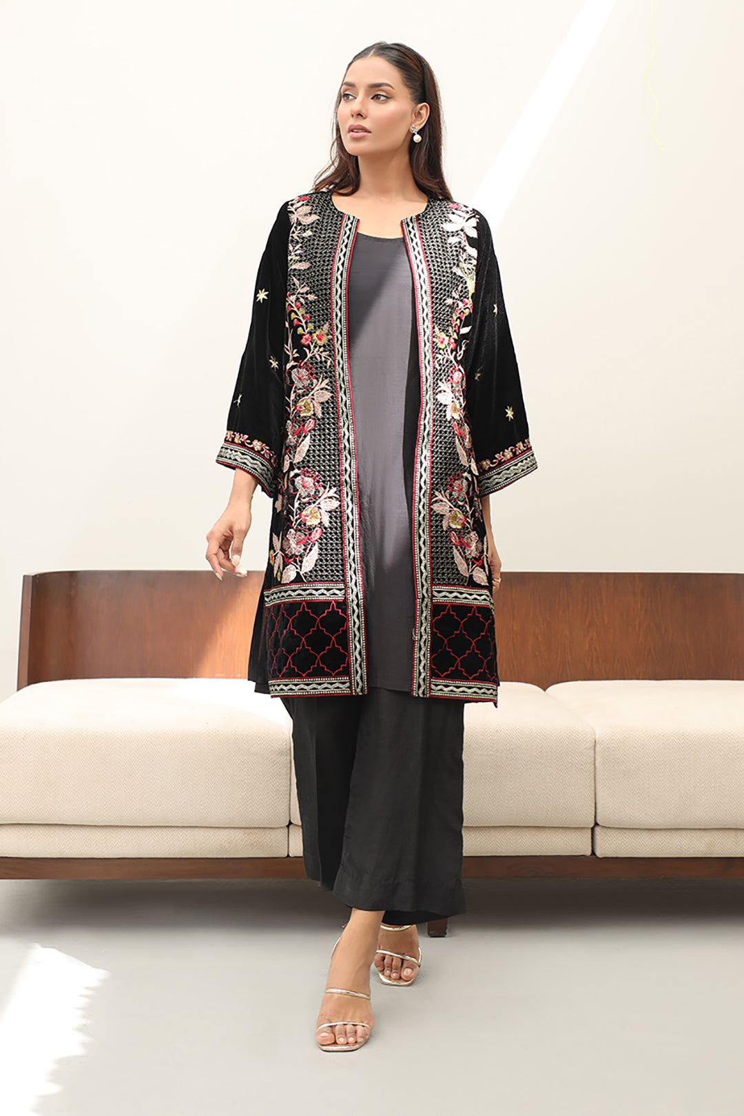 Zellbury | Winter Pret | Embroidered Kurta Trouser - 3273