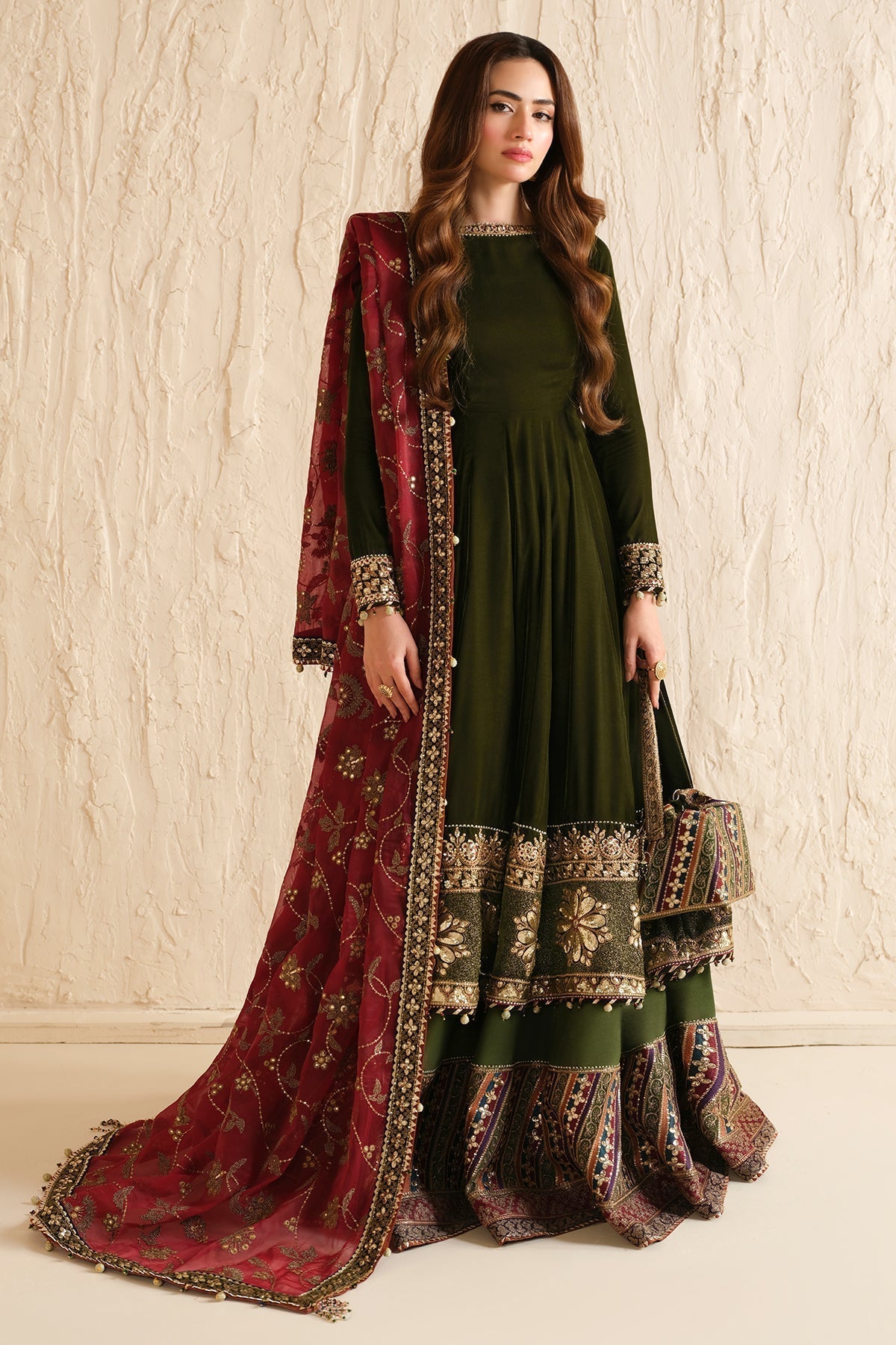 Jazmin | Velvet Edit 24 | Velvet Formal VF-2036 - Pakistani Designer Dress - by Jazmin | Type: Formal - 100% Original at Saira Sultan