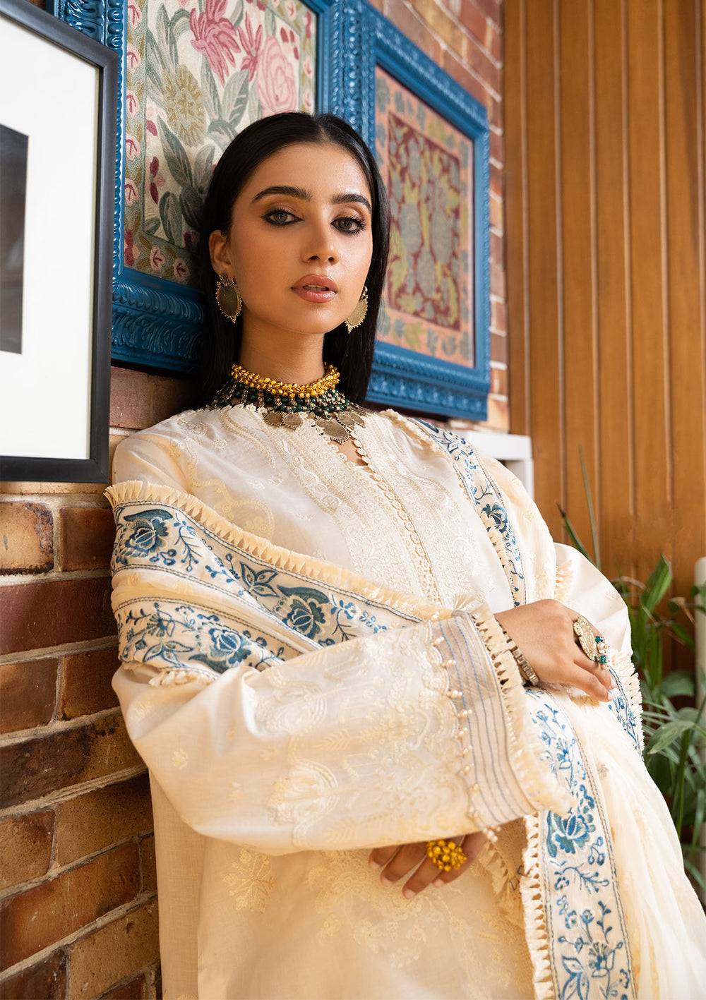 Aik Atelier | Samah Lawn 24 | LOOK 02 - Pakistani Designer Dress - by Aik Atelier | Type: Luxury - 100% Original at Saira Sultan
