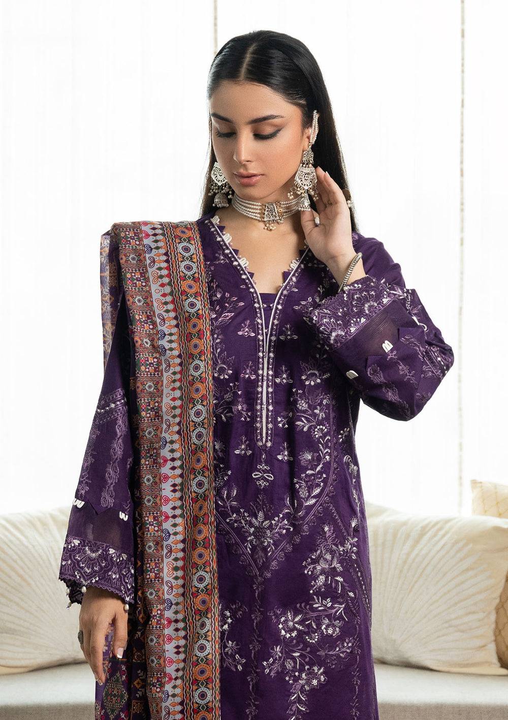 Aik Atelier | Samah Lawn 24 | LOOK 03 - Pakistani Designer Dress - by Aik Atelier | Type: Luxury - 100% Original at Saira Sultan
