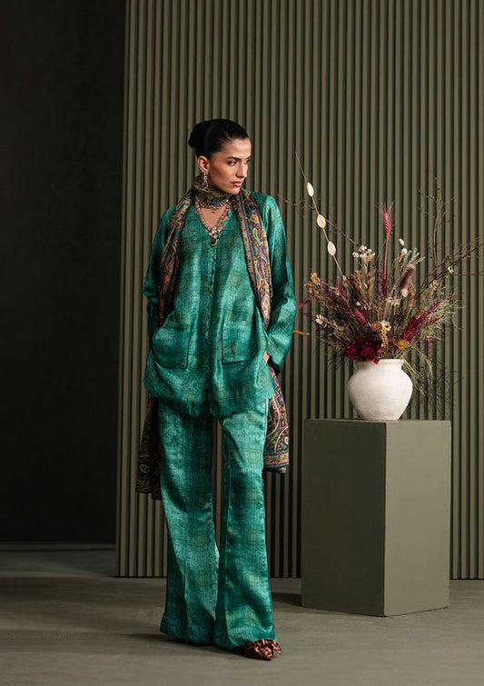 Aik Atelier | Miss Aik Ready to Wear 25 | Look 05 XS Teal Silk