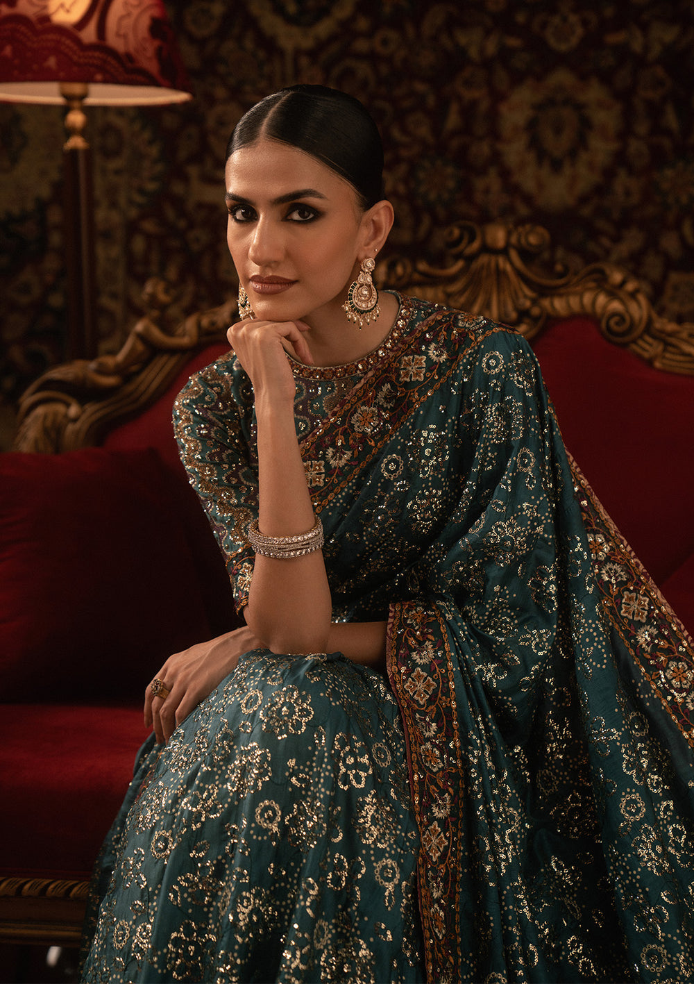 Aik Atelier | Sari Edit 25 | LOOK 05 - Pakistani Designer Dress - by Aik Atelier - Type : Ladies Clothes - 100% Original at Saira Sultan
