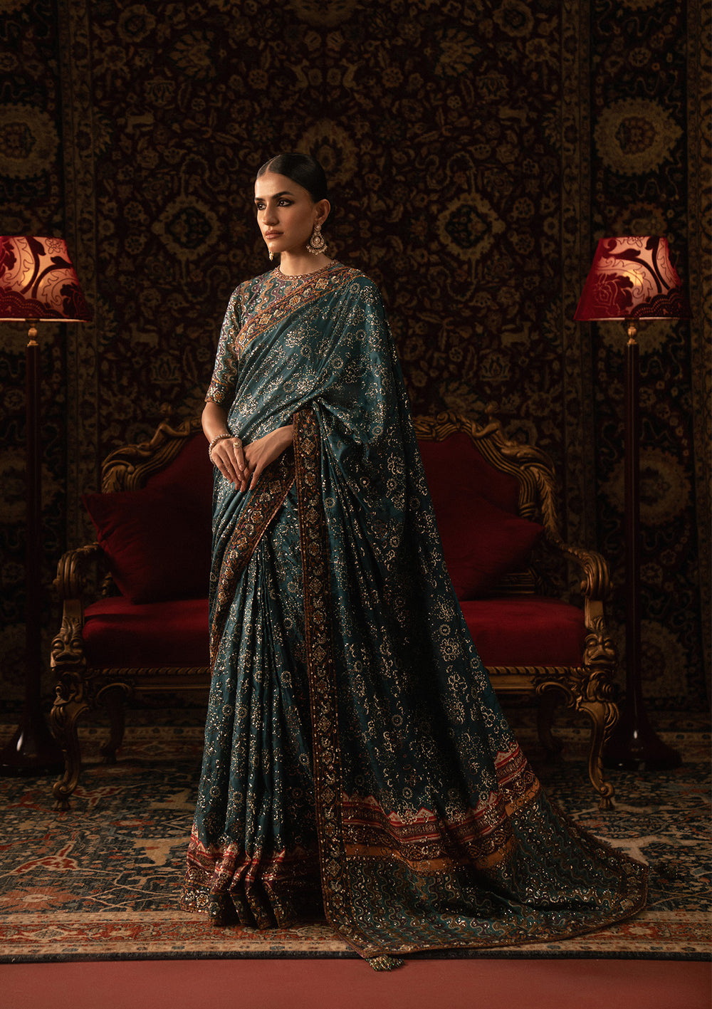 Aik Atelier | Sari Edit 25 | LOOK 05 - Pakistani Designer Dress - by Aik Atelier - Type : Ladies Clothes - 100% Original at Saira Sultan
