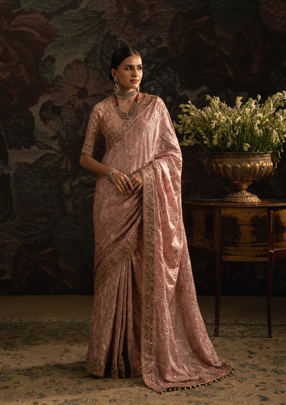 Aik Atelier | Sari Edit 25 | LOOK 06 - Pakistani Designer Dress - by Aik Atelier - Type : Ladies Clothes - 100% Original at Saira Sultan