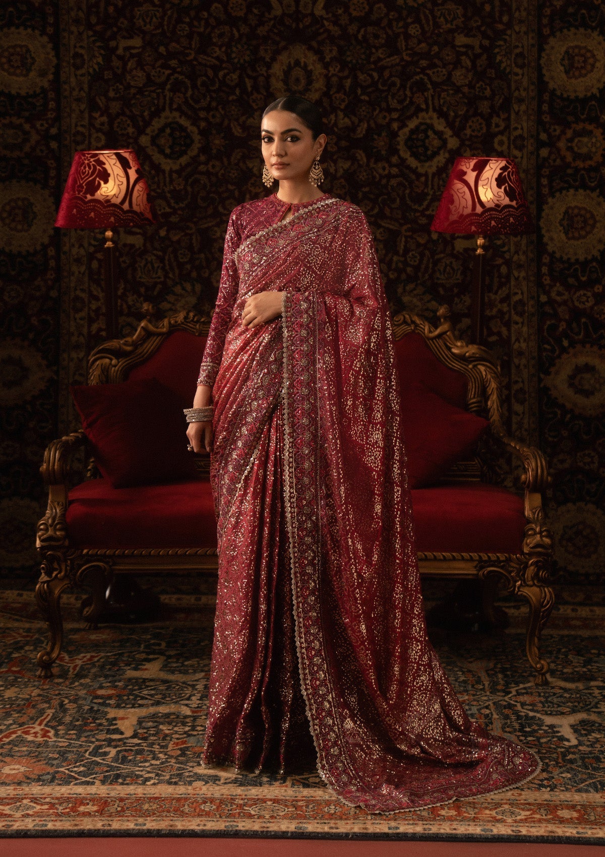 Aik Atelier | Sari Edit 25 | LOOK 08 - Pakistani Designer Dress - by Aik Atelier - Type : Ladies Clothes - 100% Original at Saira Sultan