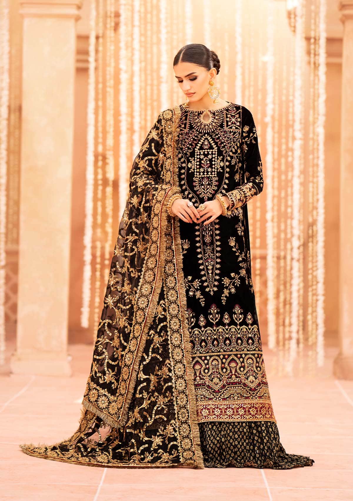 Aik Atelier | Zardozi Velvet 23 | 02 - Pakistani Designer Dress - by Aik Atelier | Type: Formal - 100% Original at Saira Sultan