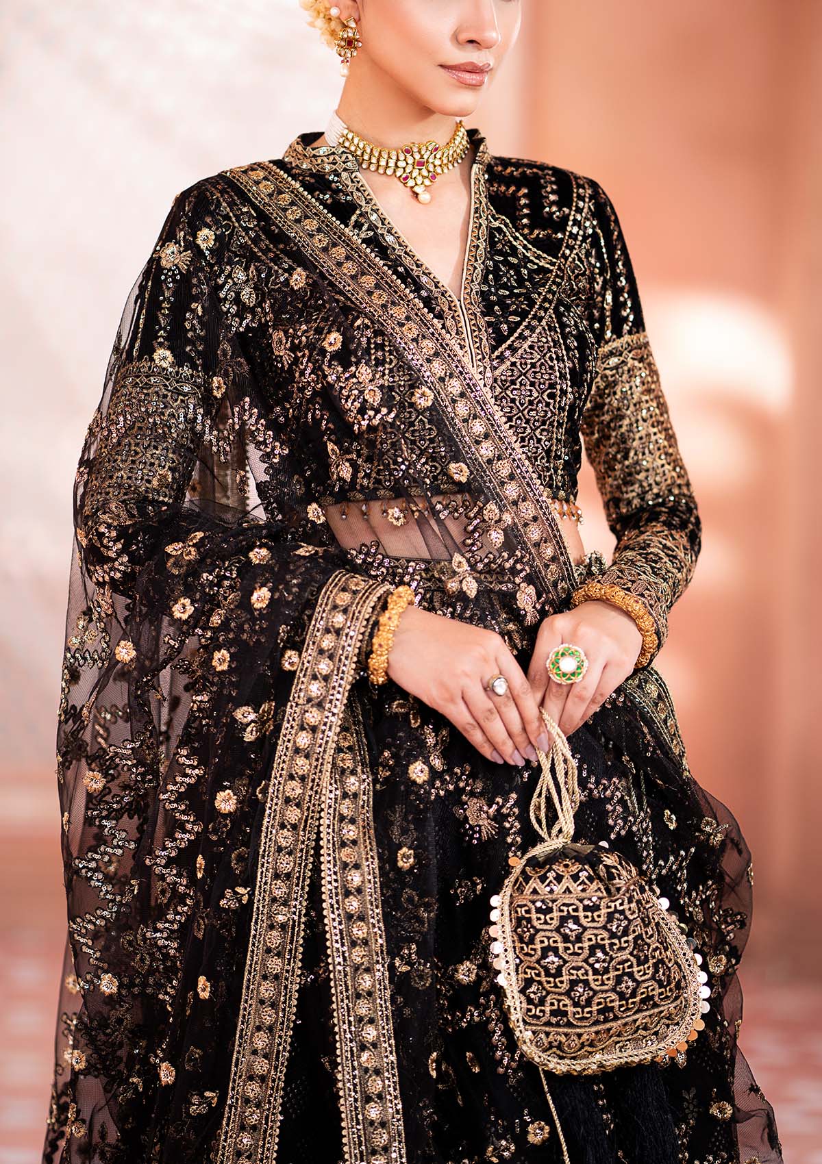 Aik Atelier | Zardozi Velvet 23 | 04 - Pakistani Designer Dress - by Aik Atelier | Type: Formal - 100% Original at Saira Sultan