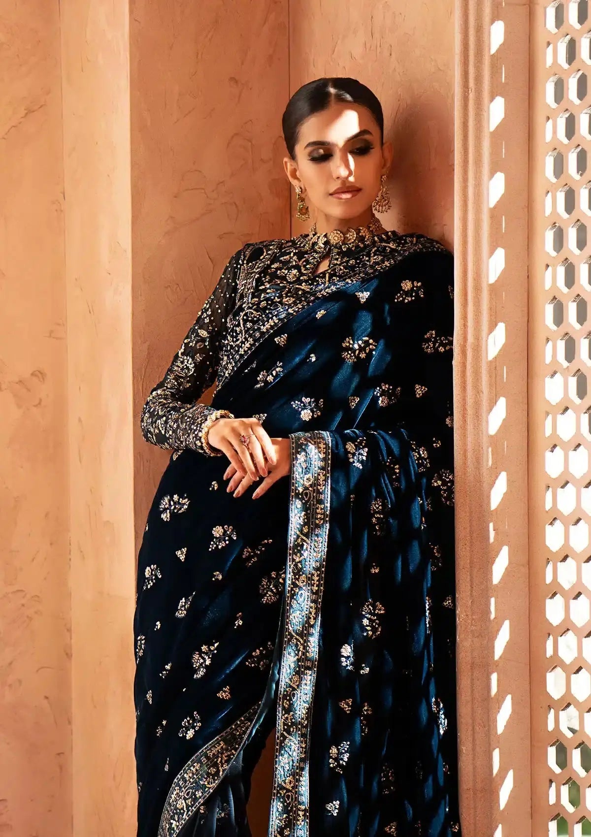 Aik Atelier | Zardozi Velvet 23 | 06 - Pakistani Designer Dress - by Aik Atelier | Type: Formal - 100% Original at Saira Sultan