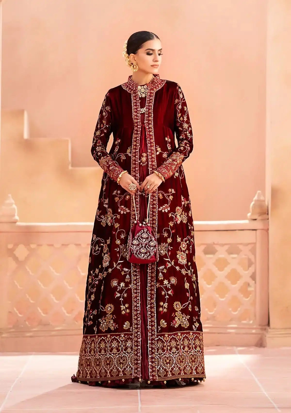 Aik Atelier | Zardozi Velvet 23 | 07 - Pakistani Designer Dress - by Aik Atelier | Type: Formal - 100% Original at Saira Sultan