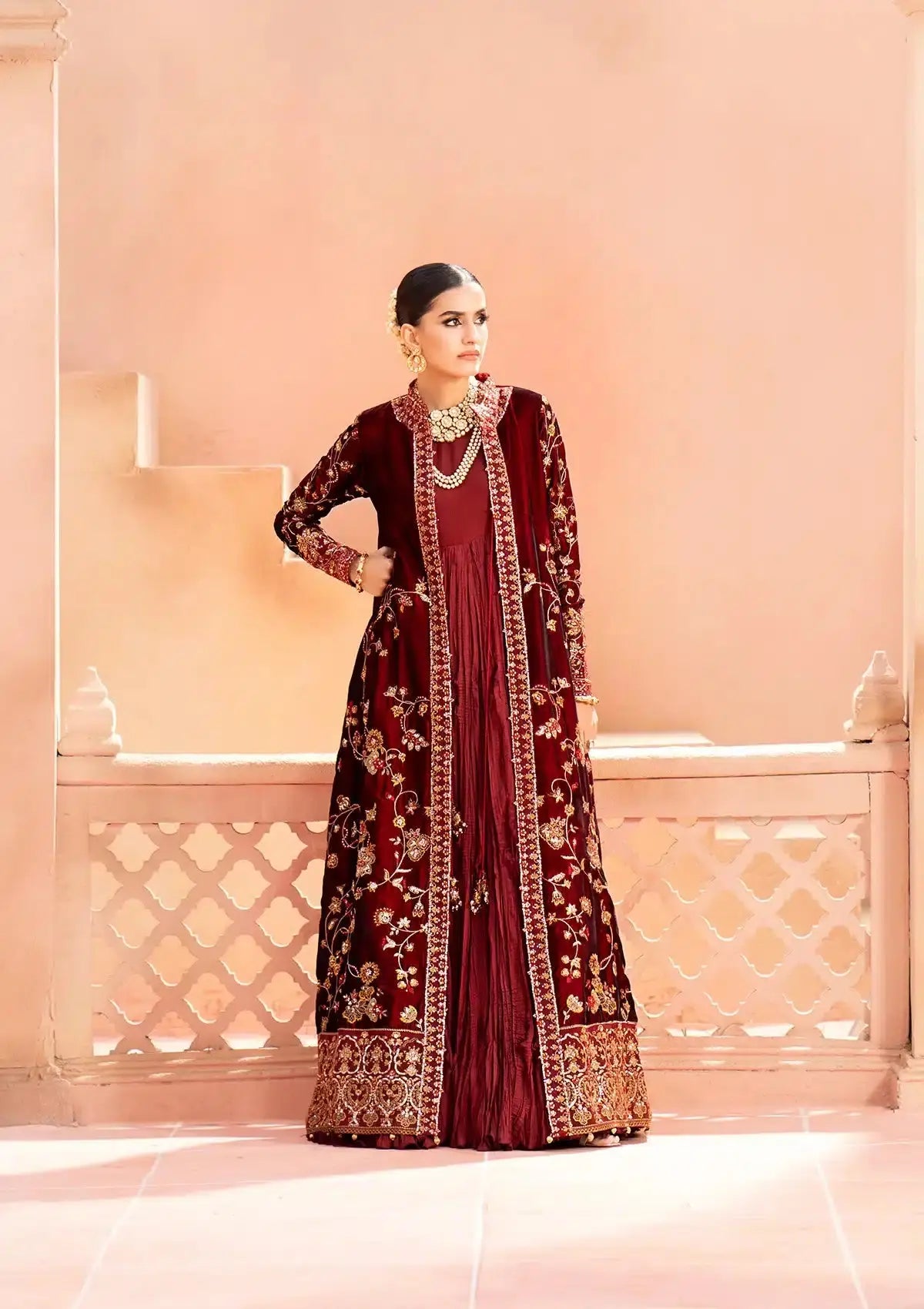 Aik Atelier | Zardozi Velvet 23 | 07 - Pakistani Designer Dress - by Aik Atelier | Type: Formal - 100% Original at Saira Sultan