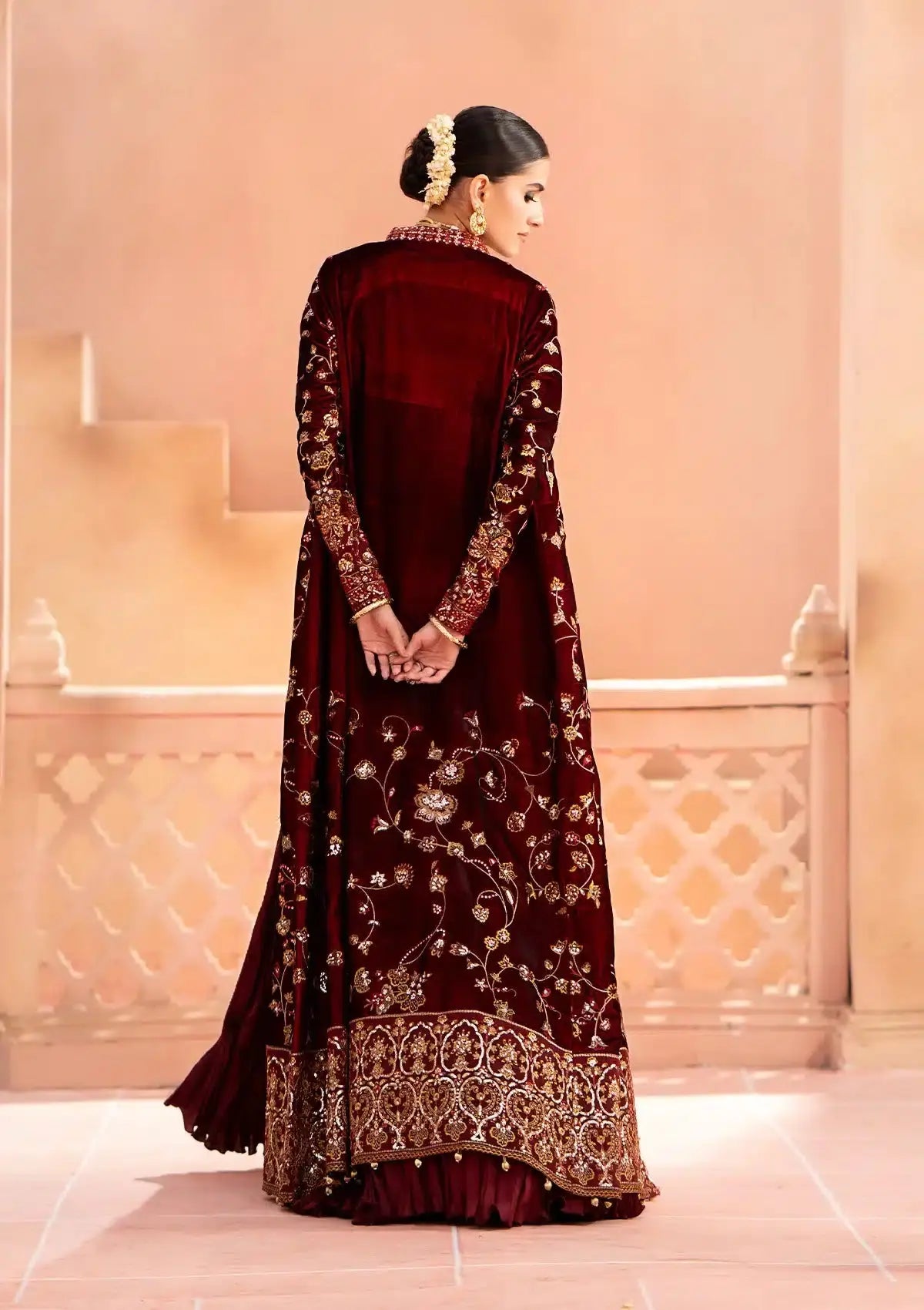 Aik Atelier | Zardozi Velvet 23 | 07 - Pakistani Designer Dress - by Aik Atelier | Type: Formal - 100% Original at Saira Sultan