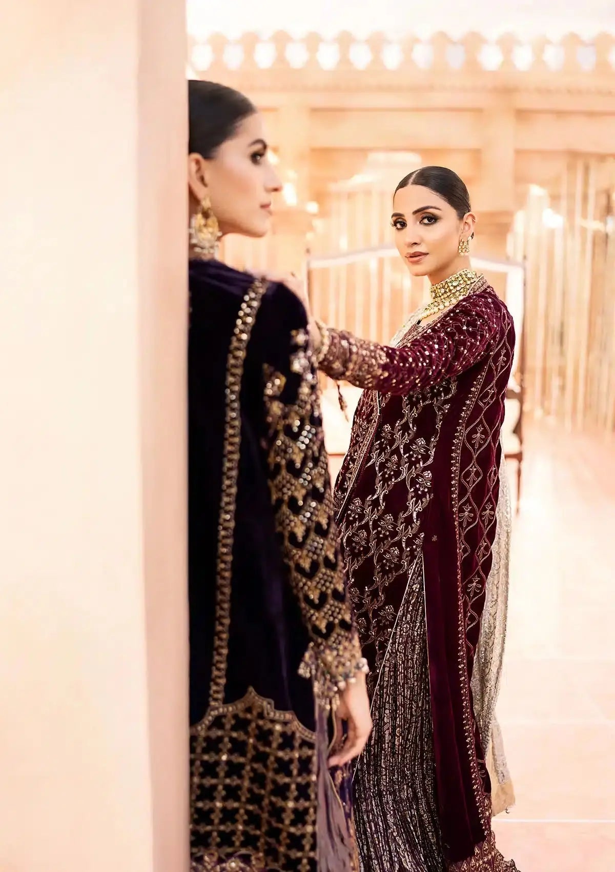Aik Atelier | Zardozi Velvet 23 | 08 - Pakistani Designer Dress - by Aik Atelier | Type: Formal - 100% Original at Saira Sultan
