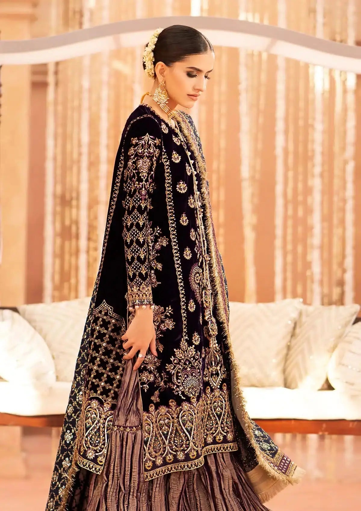 Aik Atelier | Zardozi Velvet 23 | 09 - Pakistani Designer Dress - by Aik Atelier | Type: Formal - 100% Original at Saira Sultan