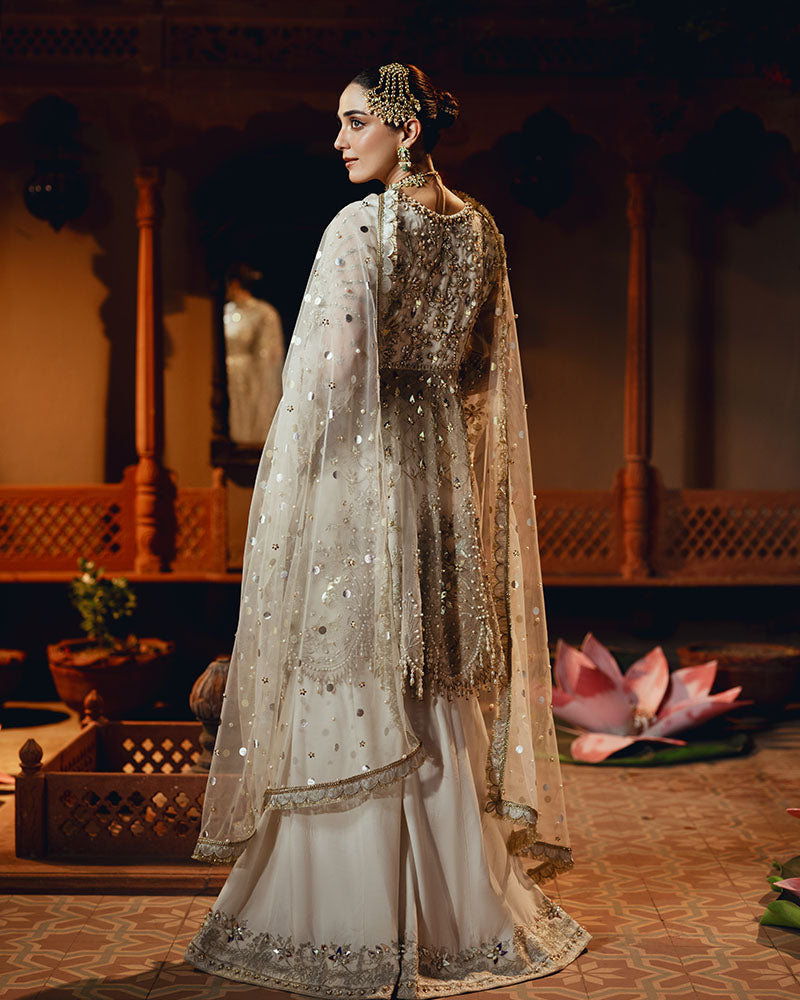 Ain | Naulakha Wedding Festive 24 | AR-141 UFFRAH S Ivory Net