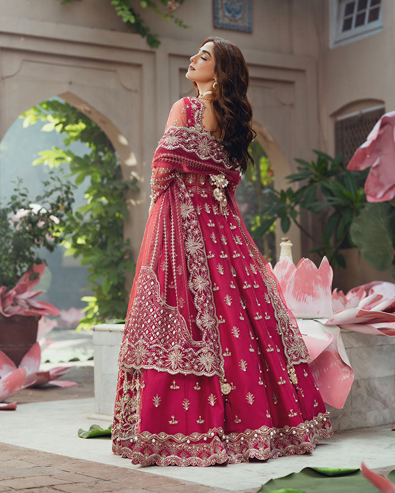 Ain | Naulakha Wedding Festive 24 | AR-140 HANNAH S Candy Pink Net