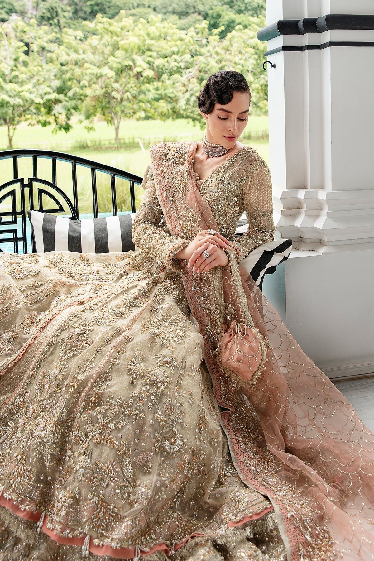 AJR Couture | Bridal Couture23 | Aurora - Pakistani Designer Dress - by AJR Couture | Type: Bridal - 100% Original at Saira Sultan