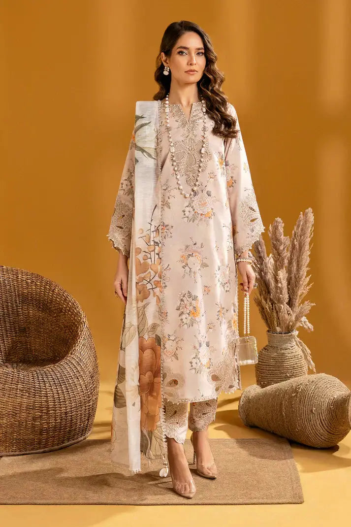 Alizeh | Maahi Embroidered Lawn | Hiza - Pakistani Designer Dress - by Alizeh | Type: Luxury - 100% Original at Saira Sultan