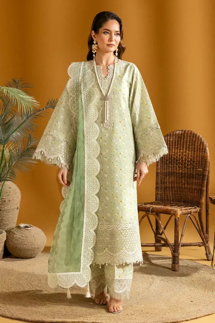 Alizeh | Maahi Embroidered Lawn | Ziva - Pakistani Designer Dress - by Alizeh | Type: Luxury - 100% Original at Saira Sultan