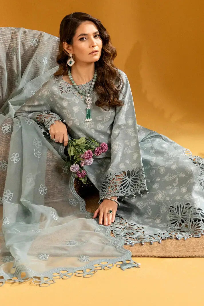 Alizeh | Maahi Embroidered Lawn | Nyra - Pakistani Designer Dress - by Alizeh | Type: Luxury - 100% Original at Saira Sultan