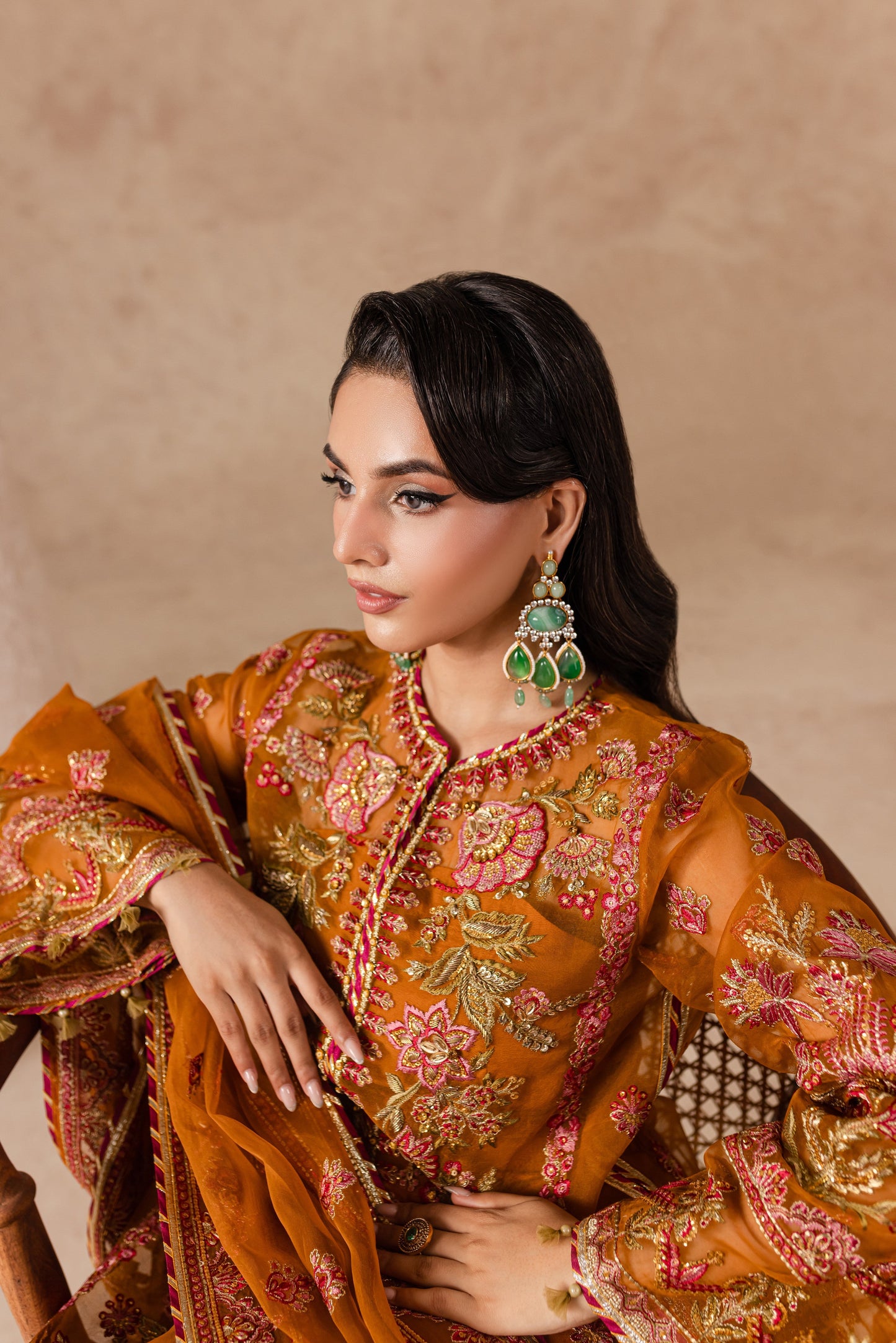 Imran Ramzan | Ch¨rie | Amber Mist - Pakistani Designer Dress - by Imran Ramzan | Type: Clothing - 100% Original at Saira Sultan
