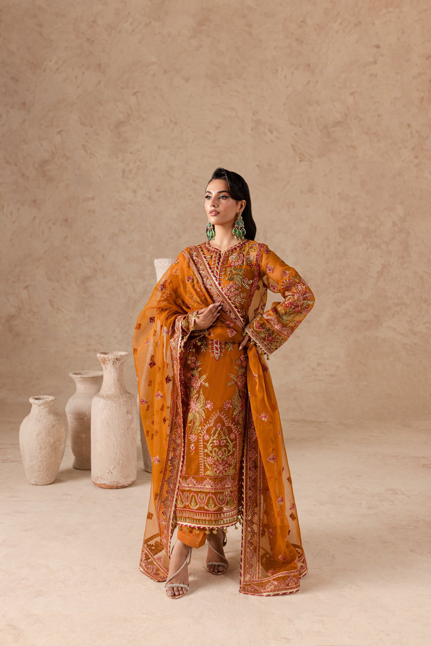Imran Ramzan | Ch¨rie | Amber Mist - Pakistani Designer Dress - by Imran Ramzan | Type: Clothing - 100% Original at Saira Sultan