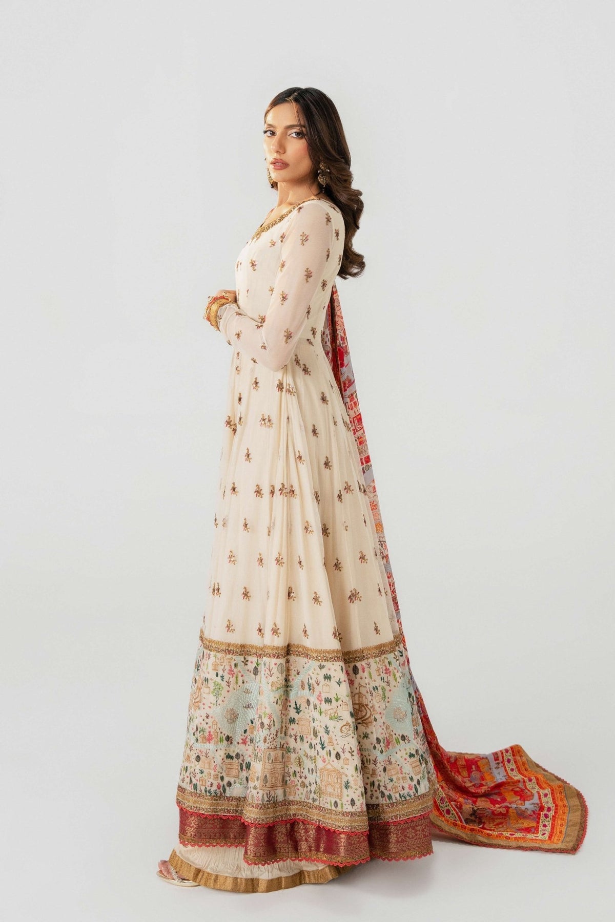 Fahad Hussayn | Jalsa Ghar | Angora S Ivory Lawn
