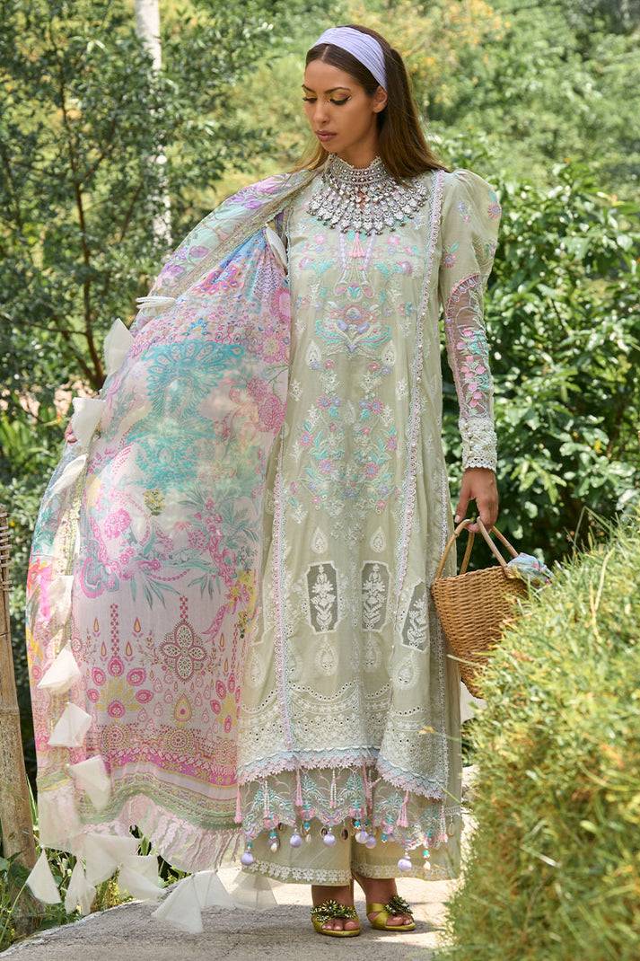 Ansab Jahangir | Zoha Lawn 24 | ANTHURIUM - Pakistani Designer Dress - by Ansab Jahangir | Type: Luxury - 100% Original at Saira Sultan
