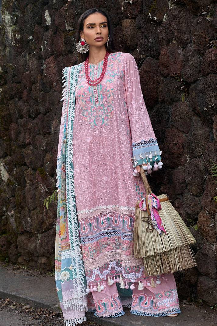 Ansab Jahangir | Zoha Lawn 24 | Peony - Pakistani Designer Dress - by Ansab Jahangir | Type: Luxury - 100% Original at Saira Sultan