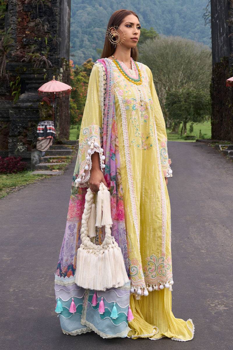 Ansab Jahangir | Zoha Lawn 24 | MARIGOLD - Pakistani Designer Dress - by Ansab Jahangir | Type: Luxury - 100% Original at Saira Sultan