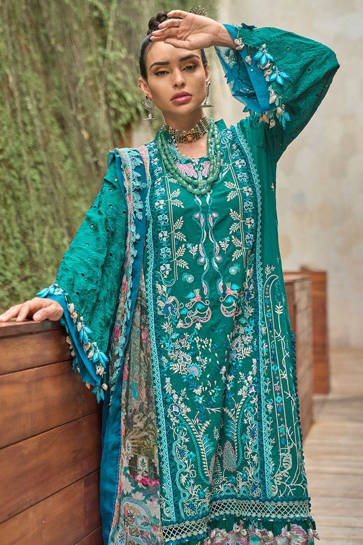 Ansab Jahangir | Zoha Lawn 24 | FRANGIPANI - Pakistani Designer Dress - by Ansab Jahangir | Type: Luxury - 100% Original at Saira Sultan