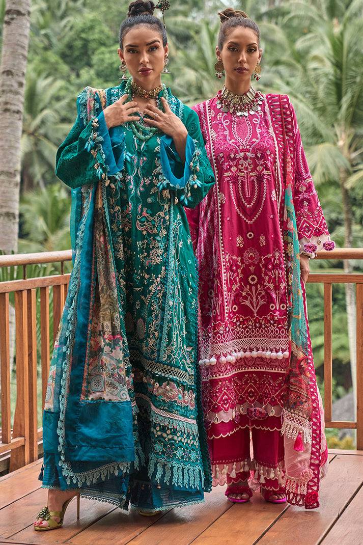 Ansab Jahangir | Zoha Lawn 24 | FRANGIPANI - Pakistani Designer Dress - by Ansab Jahangir | Type: Luxury - 100% Original at Saira Sultan