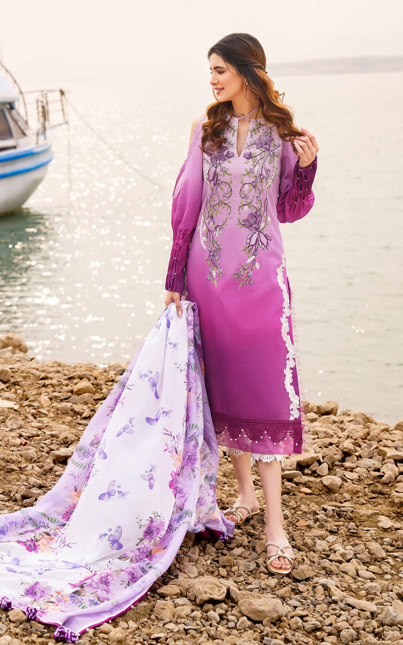 Asifa and Nabeel | Meraki Summer 24 | CALLA-U141M018 - Pakistani Designer Dress - by Asifa and Nabeel | Type: Luxury - 100% Original at Saira Sultan