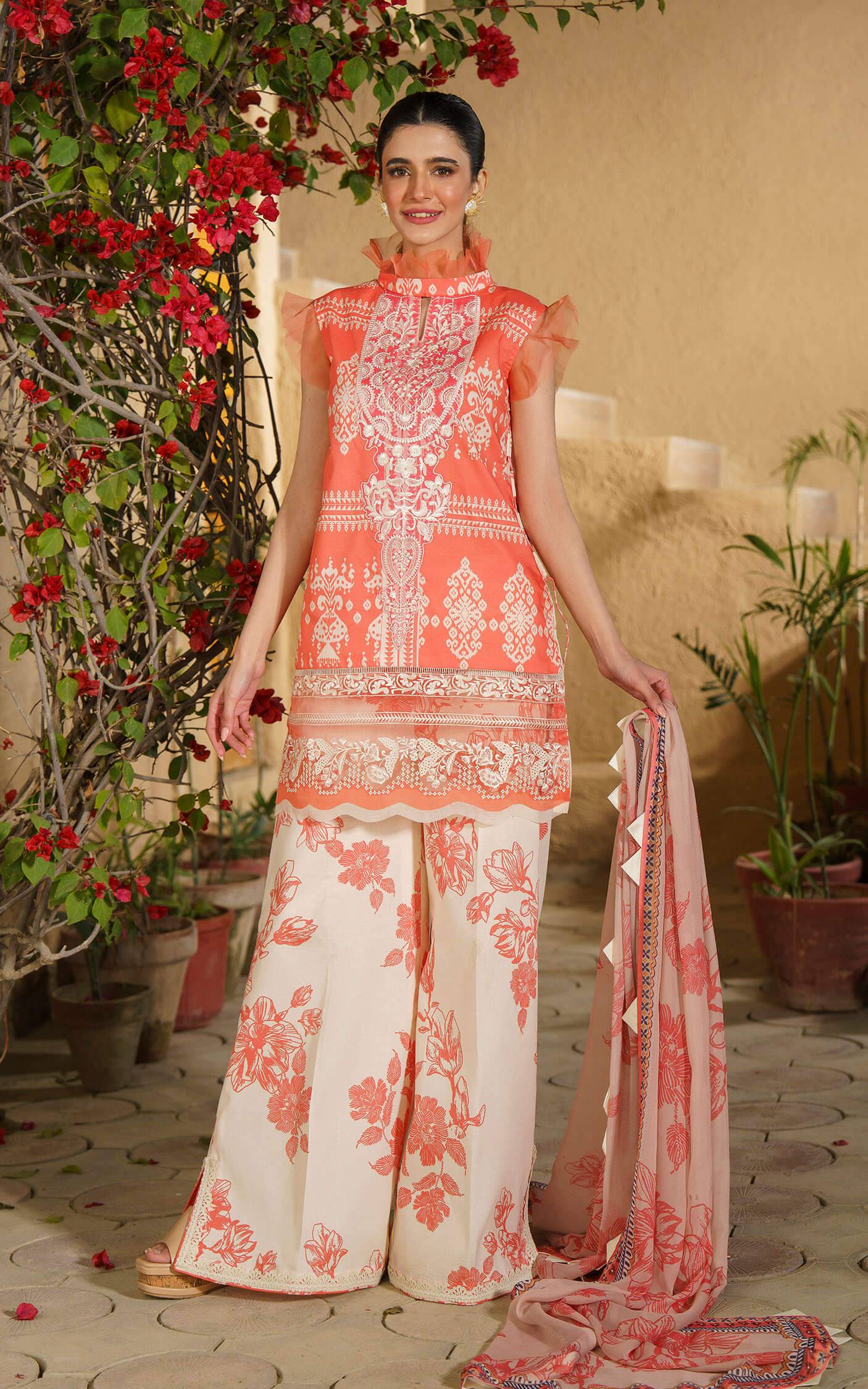 Asifa and Nabeel | Meraki Summer 24 | DAHLIA-U141M001 - Pakistani Designer Dress - by Asifa and Nabeel | Type: Luxury - 100% Original at Saira Sultan