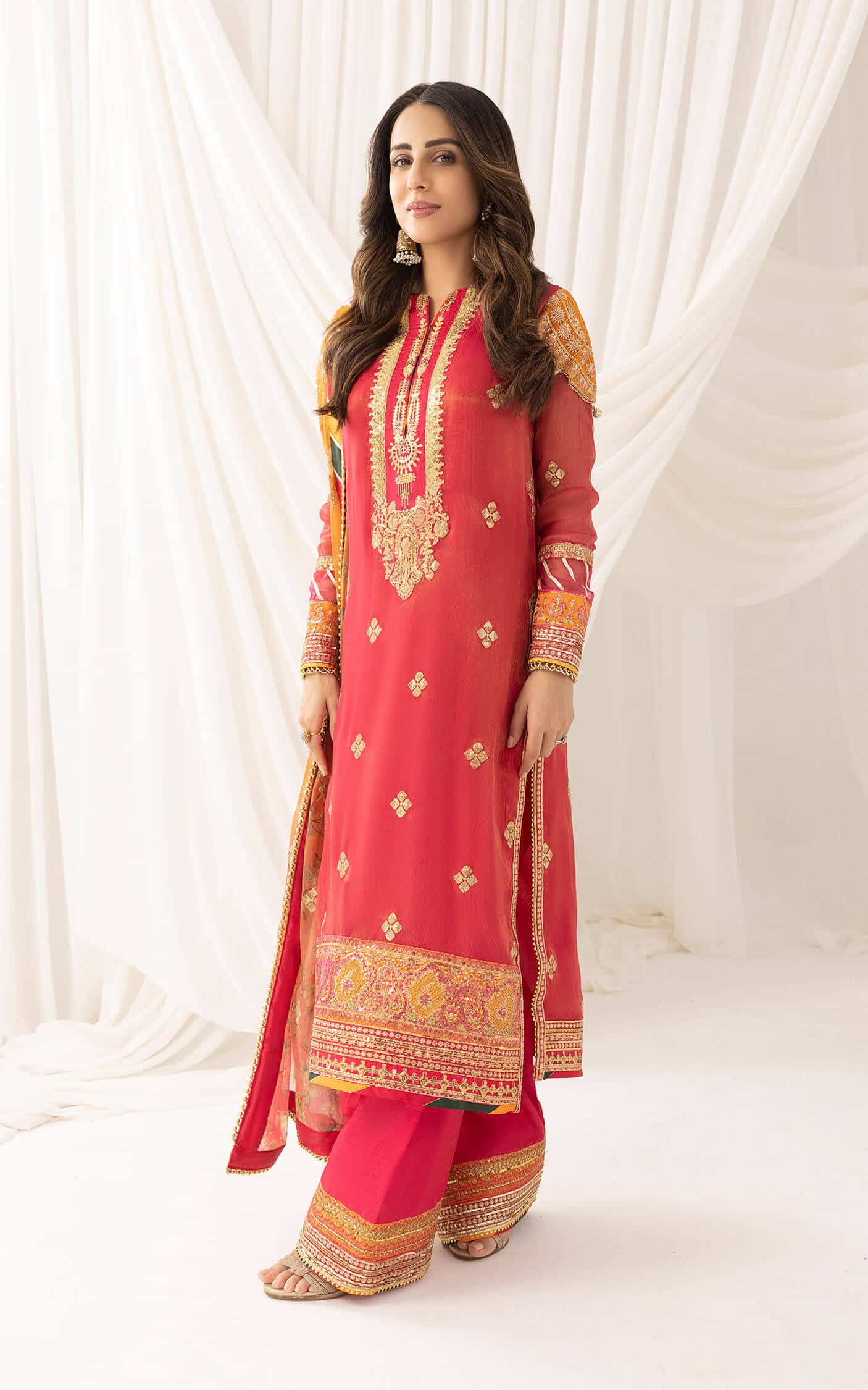 Asifa and Nabeel | Barasti Festive 23 | Sunehri (ANB-04) - Pakistani Designer Dress - by Asifa and Nabeel | Type: Bridal - 100% Original at Saira Sultan