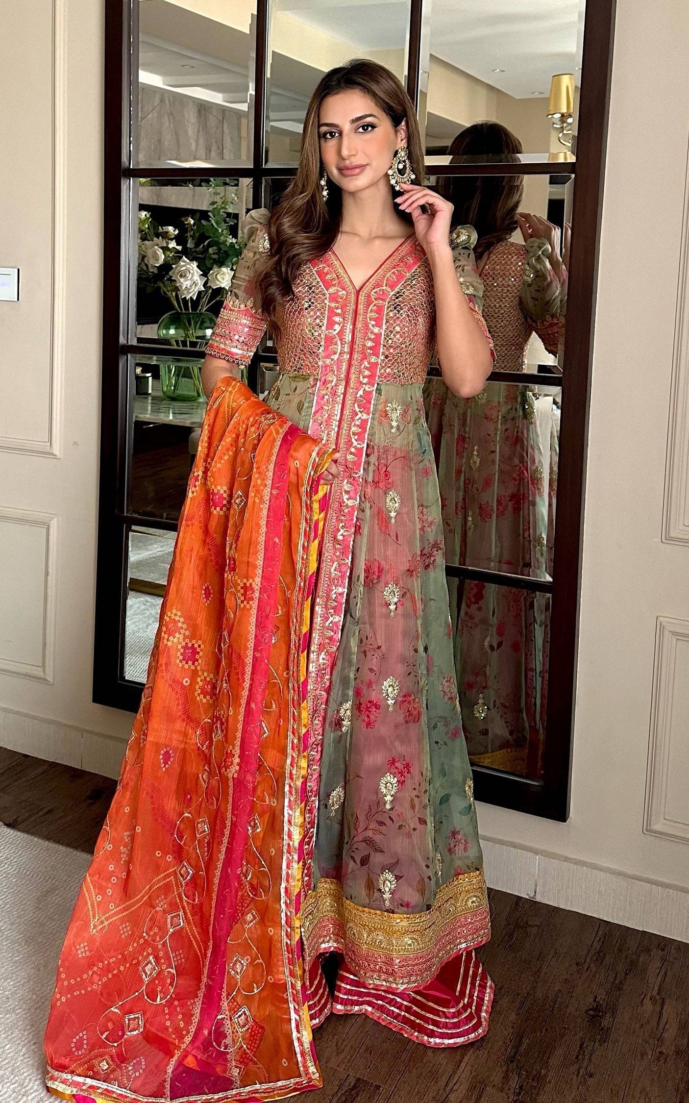 Asifa and Nabeel | Barasti Festive 23 | Rangoli (ANB-01) - Pakistani Designer Dress - by Asifa and Nabeel | Type: Bridal - 100% Original at Saira Sultan