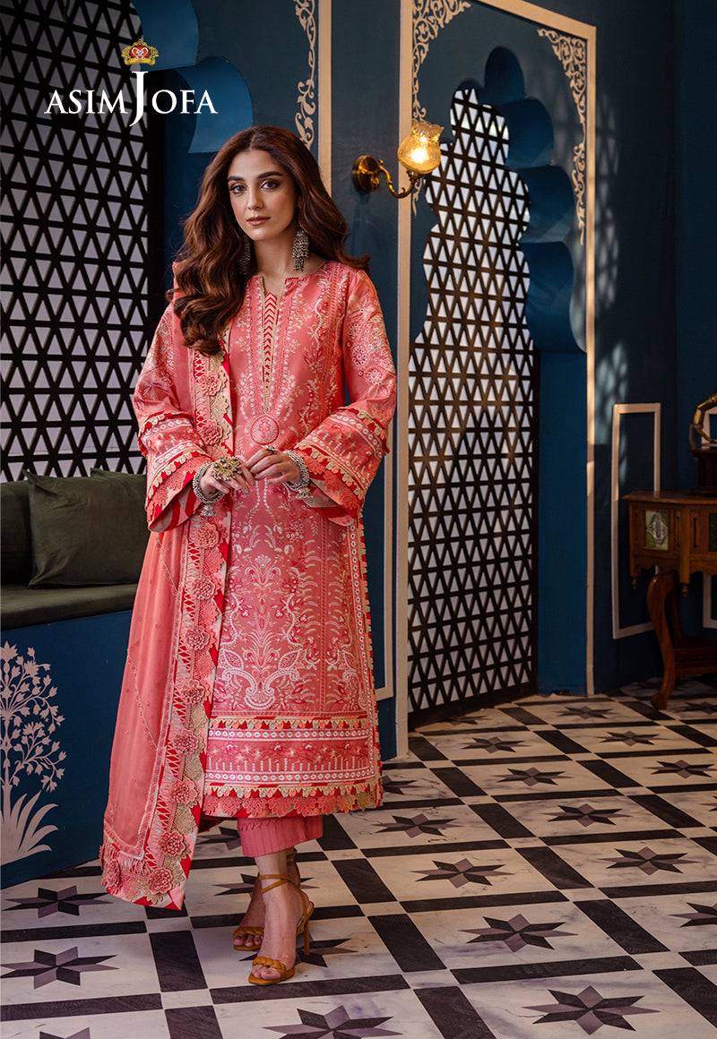 Asim Jofa | Fasana e Ishq Eid Luxury Lawn | AJFI-07 - Pakistani Designer Dress - by Asim Jofa | Type: Luxury - 100% Original at Saira Sultan